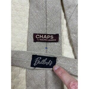 Bullocks Canvas Tie Chaps Ralph Lauren‎ Vintage Wedding | Tan | 3"W 52"L